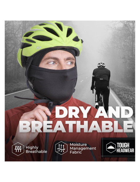 Máscara Balaclava Negra Tough - Facial Unisex para Esquí y Ciclismo Máscara Balaclava Negra Tough - Facial Unisex para Esquí y Ciclismo