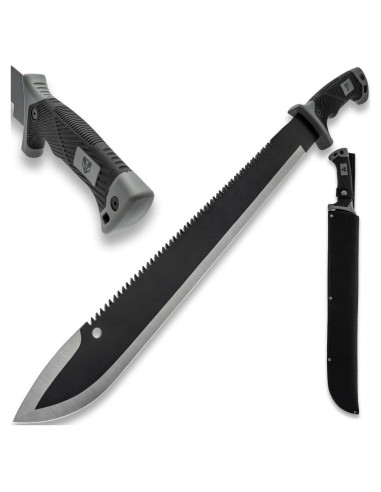 Machete Bushmaster 31.12 cm Acero Inoxidable con Funda