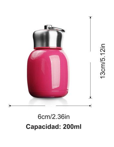 Botella de Agua Aislada Redson 200 ml Rosa para Niños