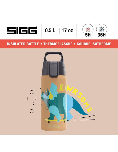 Botella Aislada para Niños SIGG Shield One Rawsome 0.5L Botella Aislada para Niños SIGG Shield One Rawsome 0.5L