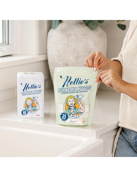 Nuggets para Lavavajillas Nellie - Detergente Ecológico 24 Unidades Nuggets para Lavavajillas Nellie - Detergente Ecológico 24 Unidades