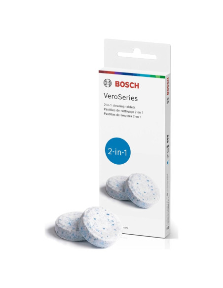 Tabletas de limpieza Bosch TCZ8001, 10 unidades para espresso Tabletas de limpieza Bosch TCZ8001, 10 unidades para espresso