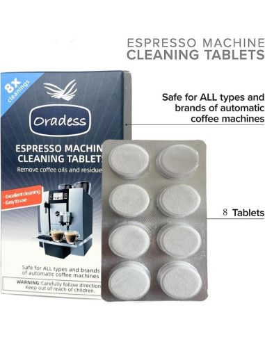 Tabletas de Limpieza para Cafeteras DORTHEA, 120 Unidades