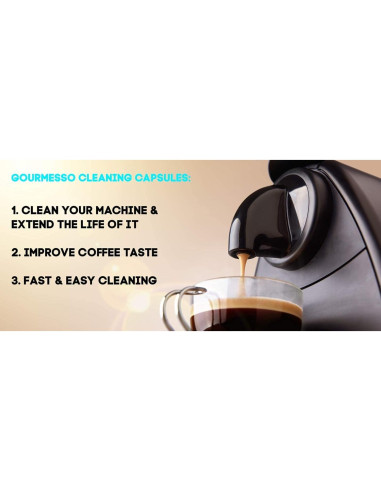 Cápsulas de Limpieza Gourmesso para Nespresso Original - 10 Unidades