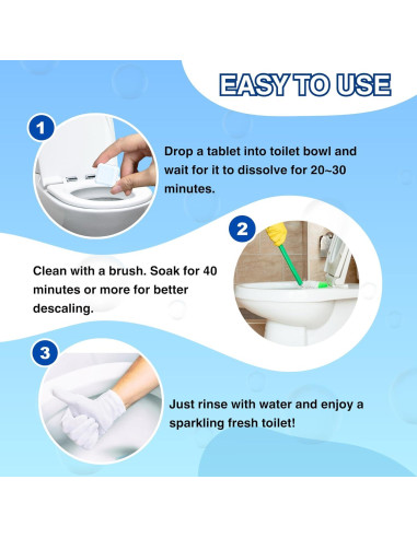 Tabletas de Limpieza de Inodoro OceanBreezy 24-Pack Ecológicas