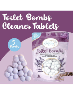Bombas de Baño de Aceite Esencial Lil Loos - 5 Tabletas Lavanda 2