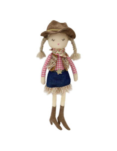 Muñeca de Peluche Vaquera Mon Ami 38 cm Suave y Elegante