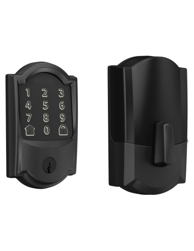 Cerradura Inteligente Schlage Encode Camelot WiFi, Negro Mate