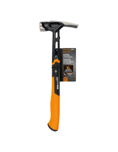 Martillo de Enmarcar Fiskars Pro IsoCore 17 oz - Mango Absorbente Martillo de Enmarcar Fiskars Pro IsoCore 17 oz - Mango Absorbente