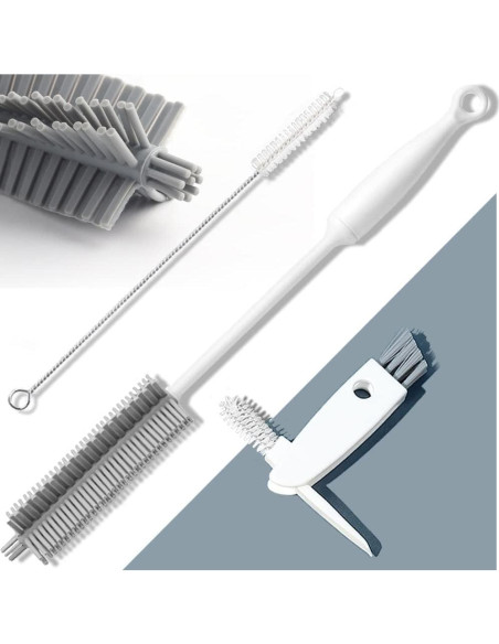 Juego de Cepillos de Limpieza para Botellas Leuapl - 3 Piezas Juego de Cepillos de Limpieza para Botellas Leuapl - 3 Piezas