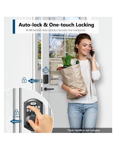 Cerradura Electrónica TEEHO TE002 con Huella Dactilar