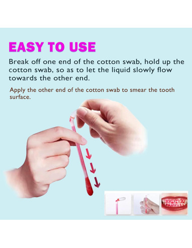 Agente Revelador de Placa Dental Teckolign - 20 Hisopos 30 ml