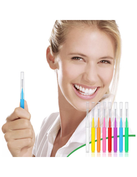 80 Cepillos Interdentales Multicolores Patelai para Brackets 80 Cepillos Interdentales Multicolores Patelai para Brackets