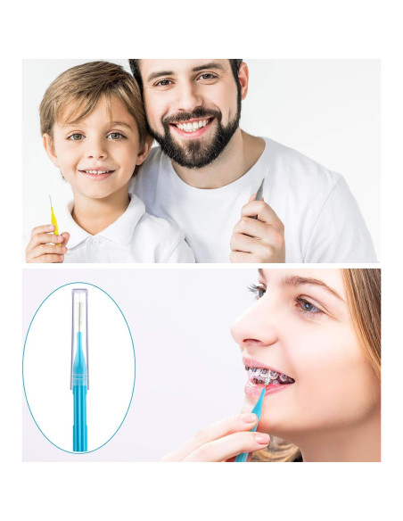 50 Piezas Cepillos Interdentales Patelai - Limpieza Dental Efectiva 50 Piezas Cepillos Interdentales Patelai - Limpieza Dental Efectiva