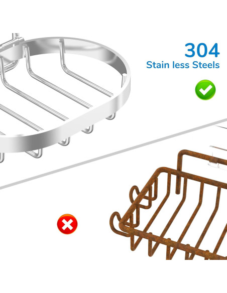 Soporte para Jabón de 3 Niveles MASADI Acero Inoxidable Plata Soporte para Jabón de 3 Niveles MASADI Acero Inoxidable Plata
