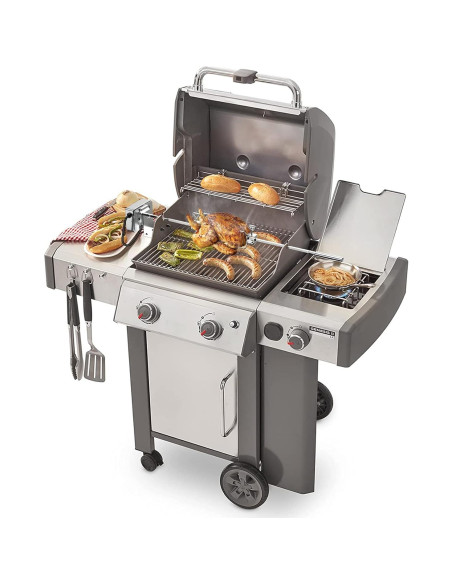 Kit Rotisserie Onlyfire Acero Inoxidable para Weber Genesis II 200-300 Kit Rotisserie Onlyfire Acero Inoxidable para Weber Genesis II 200-300