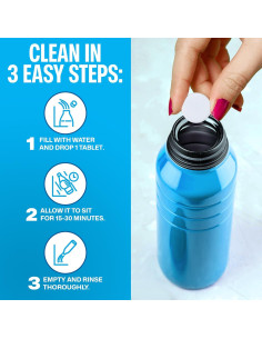 Tabletas de limpieza Sudstainables para botellas - 36 unidades 2