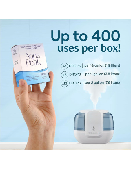 Gotas para Humidificador Aqua Peak 2PK - Limpieza Eficaz Gotas para Humidificador Aqua Peak 2PK - Limpieza Eficaz