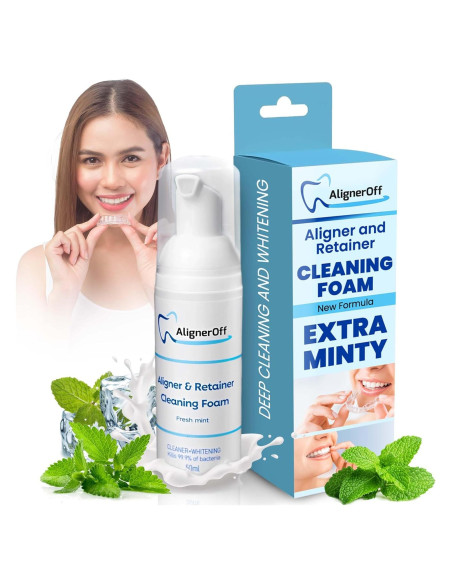 Limpiador Espuma Blanqueadora AlignerOff 50ml para Alineadores Limpiador Espuma Blanqueadora AlignerOff 50ml para Alineadores