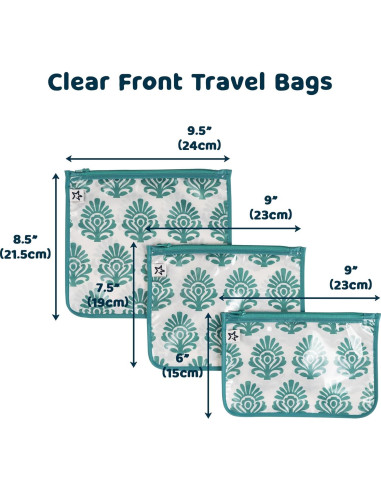 Bolsas de Viaje Tiny Twinkle | Aprobadas por TSA, 3 Tamaños