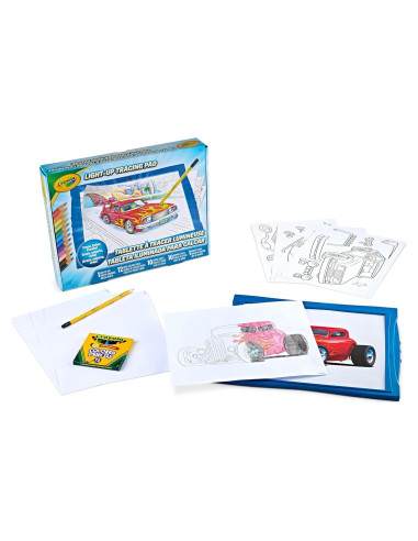 Tableta de Trazado Iluminada Crayola - Azul, 34 Piezas