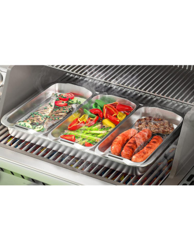 Juego de Cestas para Parrilla Vikeyhome 6 Piezas Acero Inoxidable
