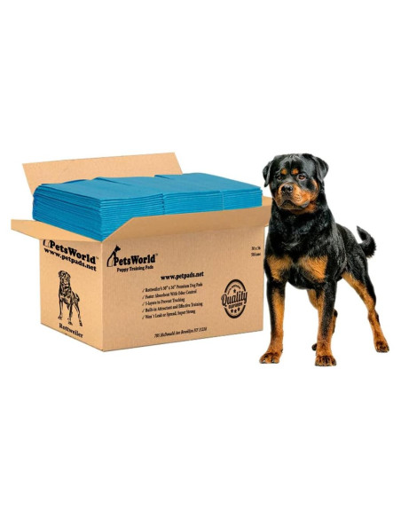 Almohadillas para Perros Extra Grandes PetsWorld 76x91 cm 50 Unidades Almohadillas para Perros Extra Grandes PetsWorld 76x91 cm 50 Unidades