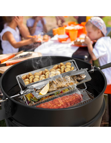 Bandeja Rotativa Acero Inoxidable onlyfire 4 Bandejas 33cm Bandeja Rotativa Acero Inoxidable onlyfire 4 Bandejas 33cm