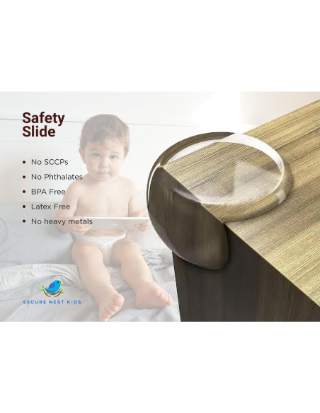 Protectores de Esquinas a Prueba de Bebés Secure Nest Kids - 12 Piezas Protectores de Esquinas a Prueba de Bebés Secure Nest Kids - 12 Piezas