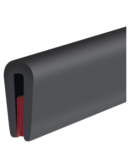 Bisel de goma autoadhesivo Protalwell 10 pies negro EPDM Bisel de goma autoadhesivo Protalwell 10 pies negro EPDM