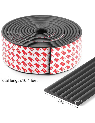 Protector de Esquinas y Bordes Dovesail 5m Negro NBR