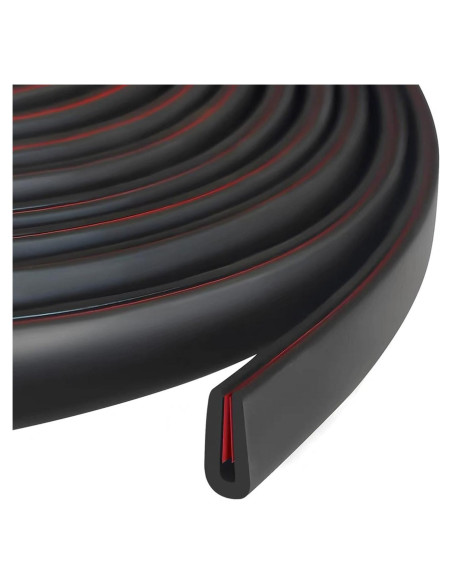 Bisel de Goma EPDM Autoadhesivo Negro 1/16" x 3.05m YANRUIPRO Bisel de Goma EPDM Autoadhesivo Negro 1/16" x 3.05m YANRUIPRO