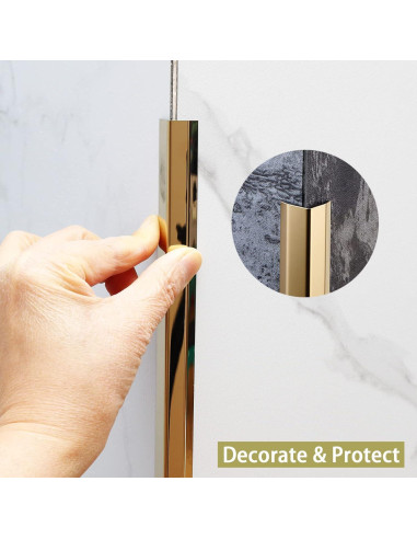 Guardas de Esquina de Acero Inoxidable Trimold 0.9m x 1.5cm (3pcs)