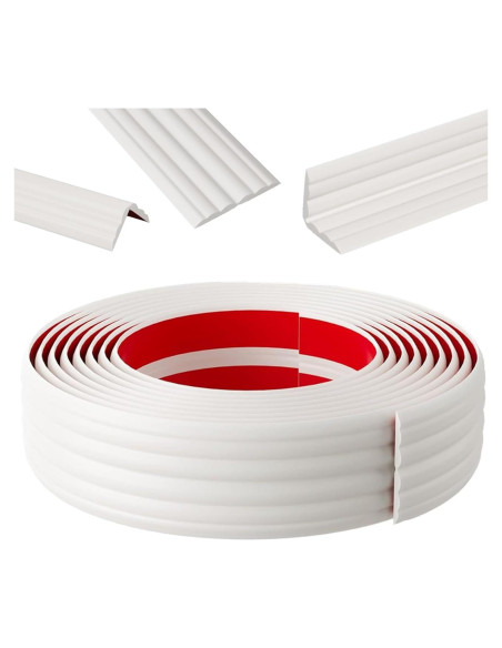 Protector de Esquina de Pared CEZOOWYEX 6.1m TPE Blanco Protector de Esquina de Pared CEZOOWYEX 6.1m TPE Blanco