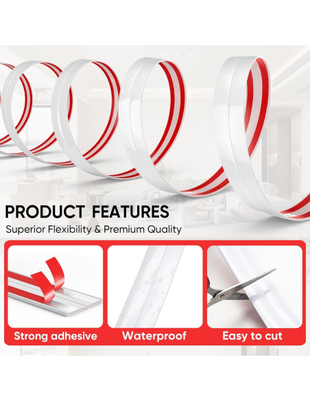 Protector de Esquinas de Pared Autoadhesivo Mavionor 4.06cm x 6.1m Blanco Protector de Esquinas de Pared Autoadhesivo Mavionor 4.06cm x 6.1m Blanco