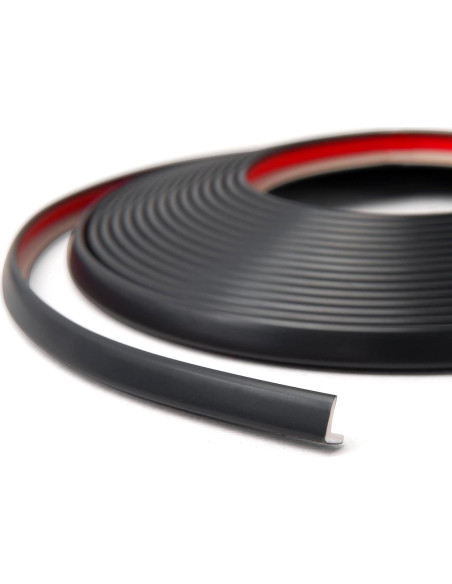 Moldura de Esquina Autoadhesiva Art3d 6.1m Vinilo Negro Moldura de Esquina Autoadhesiva Art3d 6.1m Vinilo Negro