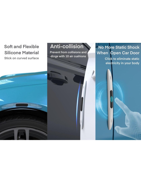 Protectores de Bordes de Puerta de Coche Beauty Vega - 4 Piezas Protectores de Bordes de Puerta de Coche Beauty Vega - 4 Piezas