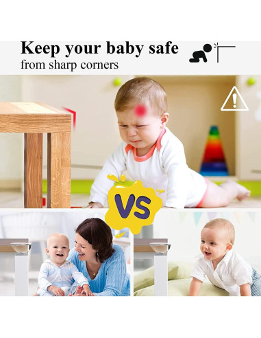 Paquete de 12 Protectores de Esquinas MOYONTE Transparentes