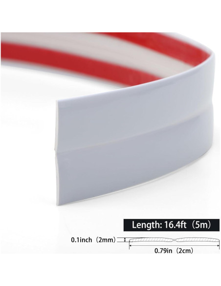 Moldura Multifuncional Autoadhesiva Hungbak 5m x 2cm Blanco Moldura Multifuncional Autoadhesiva Hungbak 5m x 2cm Blanco