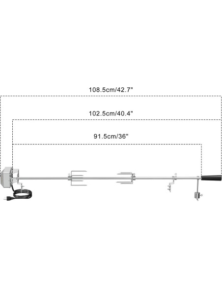 Kit Rotisserie Onlyfire 6022 Acero Inoxidable 18 kg Kit Rotisserie Onlyfire 6022 Acero Inoxidable 18 kg
