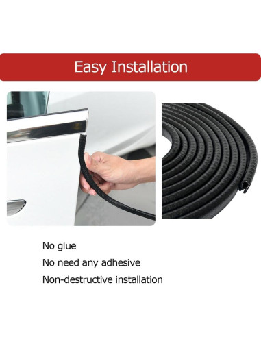 Bisel de goma Aroilder 7.92m negro para bordes 0.16cm