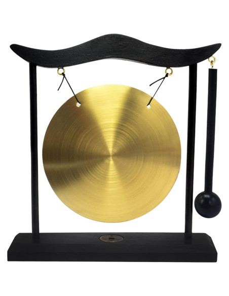 Gong de Latón Zen Feng Shui FH1303 19x5x20cm para Meditación Gong de Latón Zen Feng Shui FH1303 19x5x20cm para Meditación