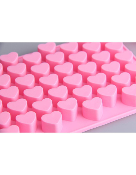 Molde de Silicona Corazón Cy3Lf - 2 Piezas para Hielo y Caramelo Molde de Silicona Corazón Cy3Lf - 2 Piezas para Hielo y Caramelo