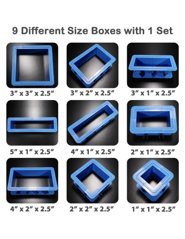 Kit de Moldes de Silicona BBDINO 30A 2 Galones Azul Zafiro