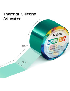 Cinta de Resina Epóxica Resiners 5CM x 36.58M Verde 2