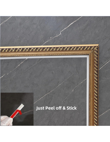 Moldura Autoadhesiva Trimold Blanca 5m x 6.6cm PVC Flexible