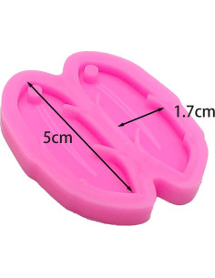 Molde de Silicona en Forma de Pluma Guratapa para Manualidades 2