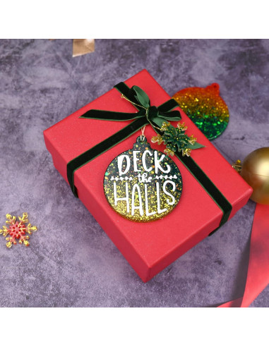 Moldes de Resina de Navidad Sakolla 2 Piezas Redondos 18.4 cm