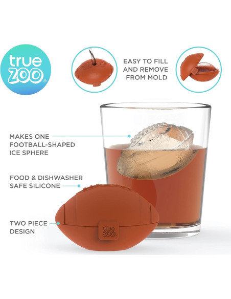 Molde de Hielo de Fútbol True Zoo 5.08 cm Silicona Apto Lavavajillas Molde de Hielo de Fútbol True Zoo 5.08 cm Silicona Apto Lavavajillas