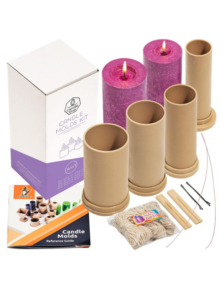 Juego de Moldes para Hacer Velas Cilíndricas Tienda de Velas Juego de Moldes para Hacer Velas Cilíndricas Tienda de Velas